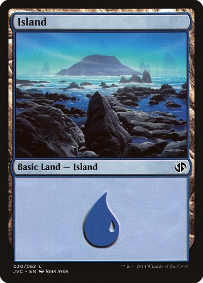 Island (from JVC) from DD3 #30, Magic: The Gathering card