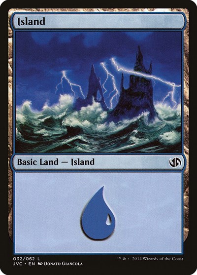 Island (from JVC) from DD3 #32, Magic: The Gathering card