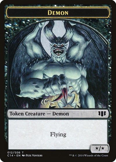 Demon (012) // Zombie (016) Double-Sided Token