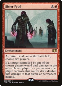 Bitter Feud - Commander 2014 - Magic: The Gathering card