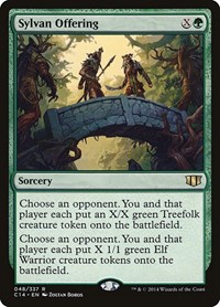 Sylvan Offering - Commander 2014 - Magic: The Gathering card