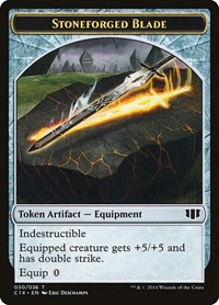 Stoneforged Blade // Germ Double-Sided Token - Commander 2014 - Magic: The Gathering card