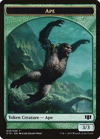 Ape // Zombie (011) Double-Sided Token - Commander 2014 - Magic: The Gathering card