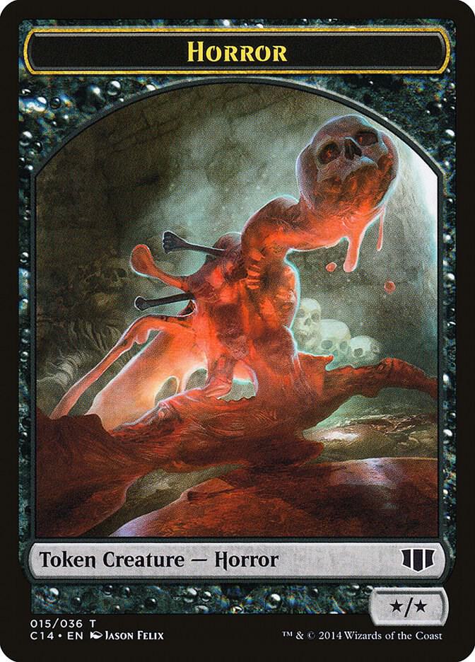 Horror // Zombie (016) Double-Sided Token - Commander 2014 - Magic