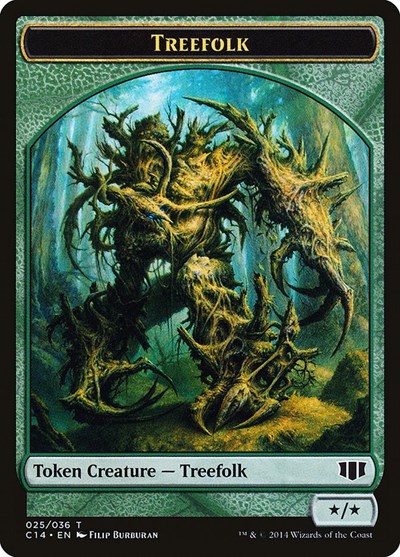 Treefolk // Wolf Double-Sided Token