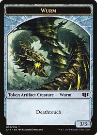 Wurm (032) // Goat Double-sided Token - Commander 2014 - Magic: The Gathering card