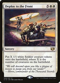 Deploy to the Front - Commander 2014 - Magic: The Gathering card