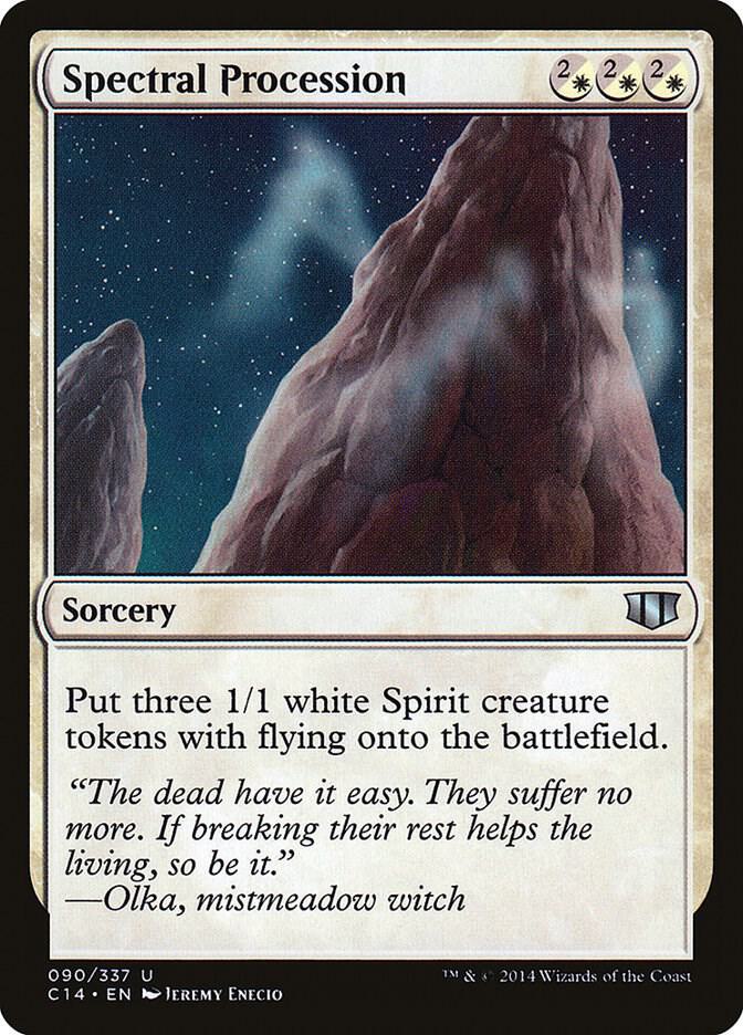 Spectral Procession 90 card