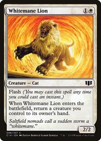 Whitemane Lion - Commander 2014 - Magic: The Gathering card