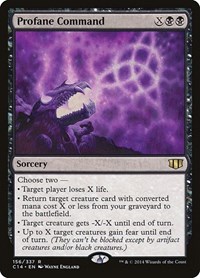 Profane Command - Commander 2014 - Magic: The Gathering card