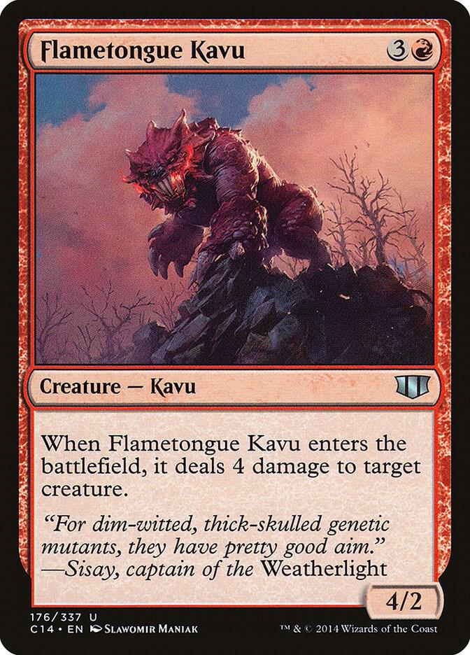 Flametongue Kavu 176 card