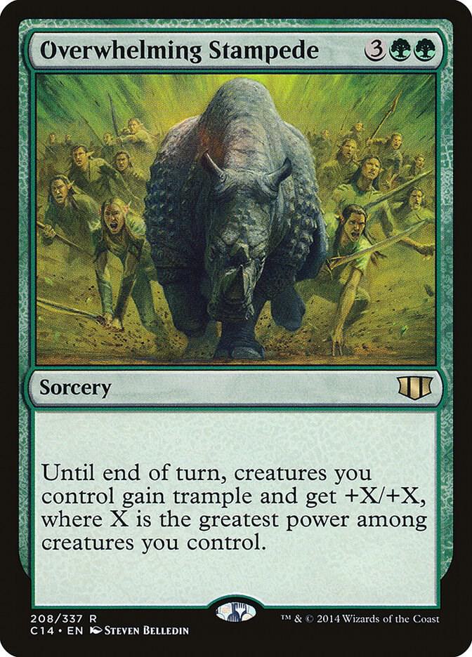 Overwhelming Stampede 208 card