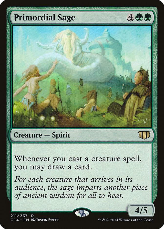 Primordial Sage 211 card