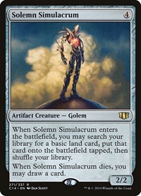 Solemn Simulacrum - Commander 2014 - Magic: The Gathering card