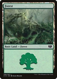 Forest (336) - Commander 2014 - Magic: The Gathering card