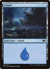 Island (322) - Commander 2014 - Magic: The Gathering card