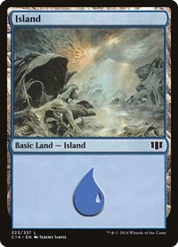 Island (323) - Commander 2014 - Magic: The Gathering card
