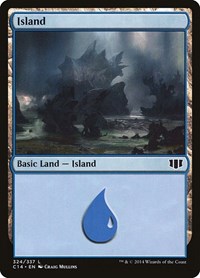 Island (324) - Commander 2014 - Magic: The Gathering card