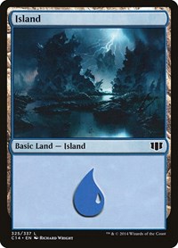 Island (325) - Commander 2014 - Magic: The Gathering card