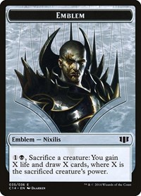 Emblem - Ob Nixilis of the Black Oath // Zombie Double-Sided Token