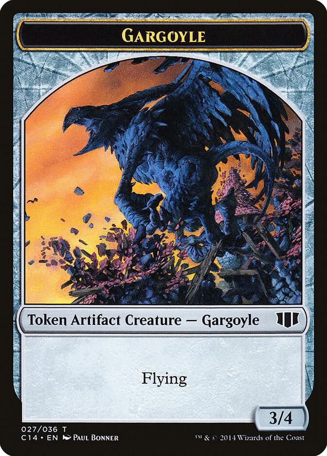 Gargoyle // Elf Warrior Double-Sided Token 27 // 24 card