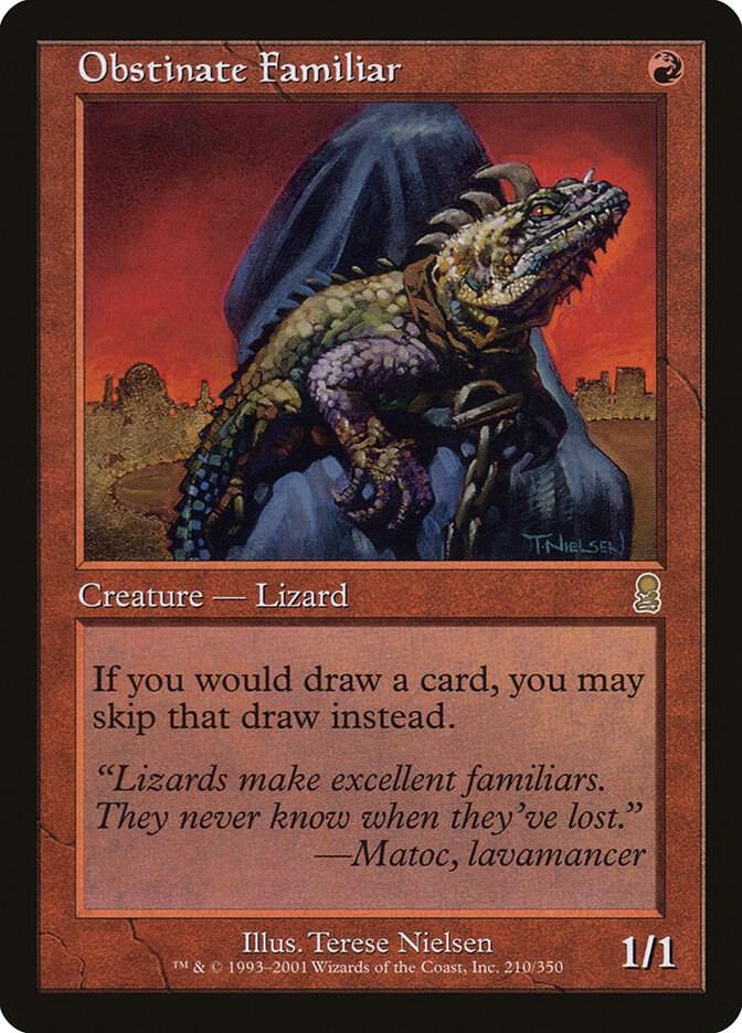 Obstinate Familiar 210 card