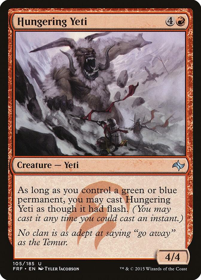 Hungering Yeti 105 card