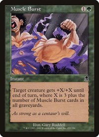 Muscle Burst - Odyssey - Magic: The Gathering card