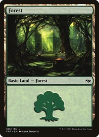 Forest (185) - Fate Reforged - Magic: The Gathering card
