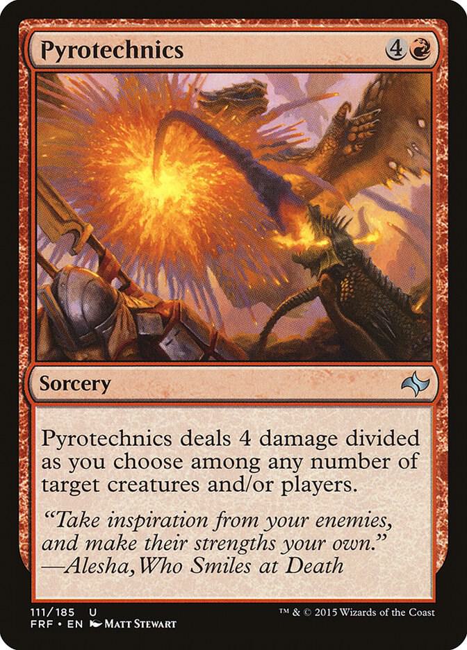 Pyrotechnics 111 card