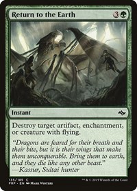 Return to the Earth - Fate Reforged - Magic: The Gathering card