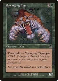 Springing Tiger - Odyssey - Magic: The Gathering card