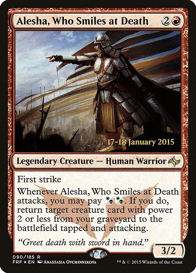 Alesha, Who Smiles at Death - Prerelease Cards - Magic: The Gathering - TCGplayer.com Alesha, Who Smiles at Death - Prerelease Cards - Magic: The Gathering - TCGplayer.com