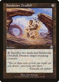 Sandstone Deadfall - Odyssey - Magic: The Gathering card