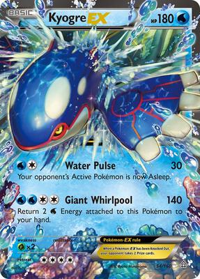 PSA7 ポケモンカード ゲンシカイオーガ PRIMAL KYOGRE EX Primal Kyogre EX - Bandit Ring #93 Pokemon Card
