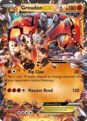【 海外 希少品 】グラードン Primal Clash ポケモン スリーブ Pokémon Primal Clash Sleeved Booster - TCG Bandits