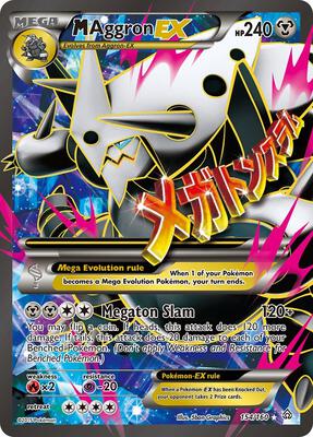 M Aggron EX (154 Full Art) - XY - Primal Clash - Pokemon