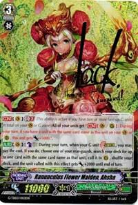 Ranunculus Flower Maiden, Ahsha (Signed Foil) - G-TD03: Flower