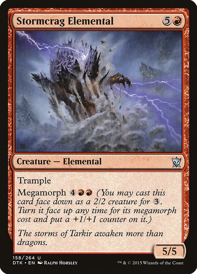 Stormcrag Elemental 158 card