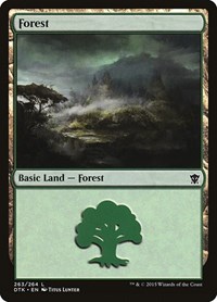 Forest (263) - Dragons of Tarkir - Magic: The Gathering card