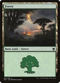 Forest (264) - Dragons of Tarkir - Magic: The Gathering card