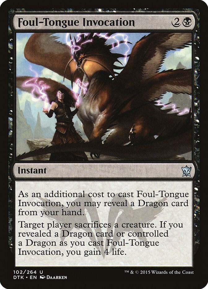 Foul-Tongue Invocation 102 card