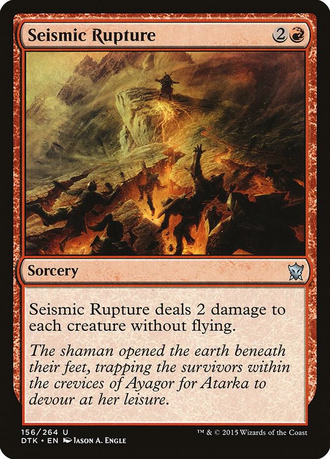 Seismic Rupture 156 card