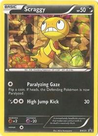 Scraggy - BW25 (Cracked Ice Holo) BW25 from Black and White Promos