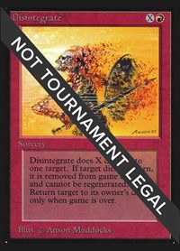 Disintegrate (IE) - International Edition - Magic: The Gathering card