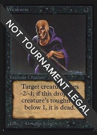 Weakness (IE) - International Edition - Magic: The Gathering card