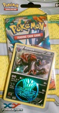 Furious Fists Single Pack Blister [Zoroark] from XY - Furious Fists Pokemon card image