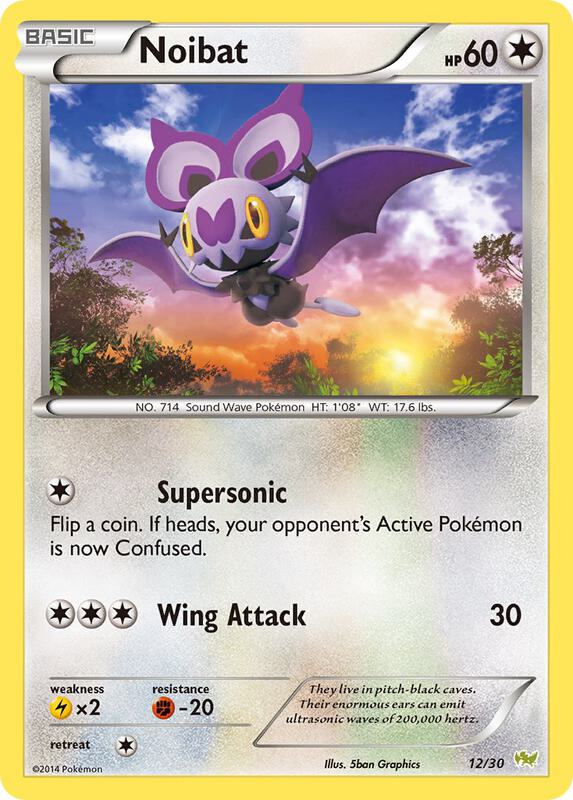 Noibat (#12) 12/30 from XY Trainer Kit: Sylveon & Noivern
