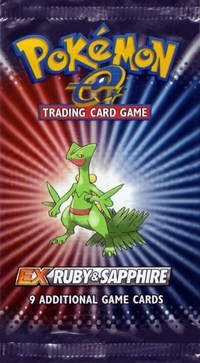 Ruby and Sapphire Booster Pack from Ruby and Sapphire Pokemon card image
