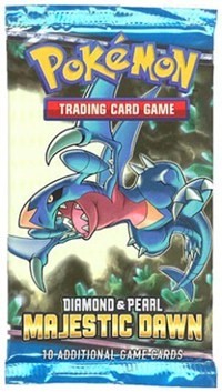 Majestic Dawn Booster Pack from Majestic Dawn Pokemon card image